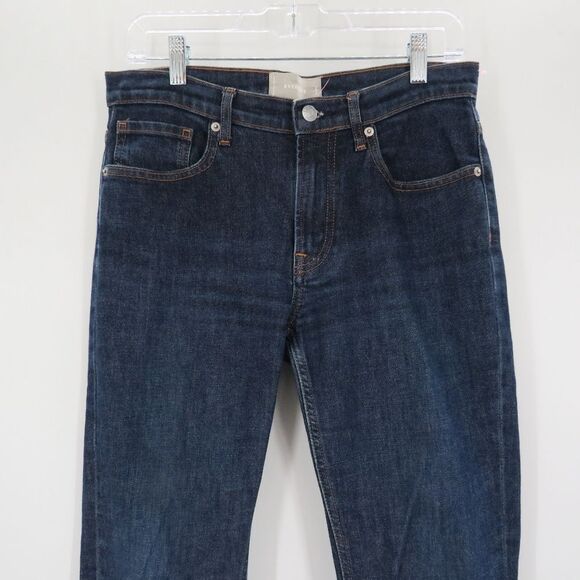 Everlane Womens Size 28 The Ankle Dark Blue Mid Rise Jeans Minimalist Denim - Picture 4 of 14